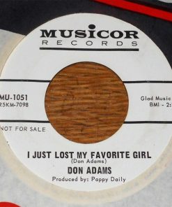Don Adams (4) - I Just Lost My Favorite Girl / You Introduced Me To The Blues (7", Promo) (Very Good Plus (VG+))
