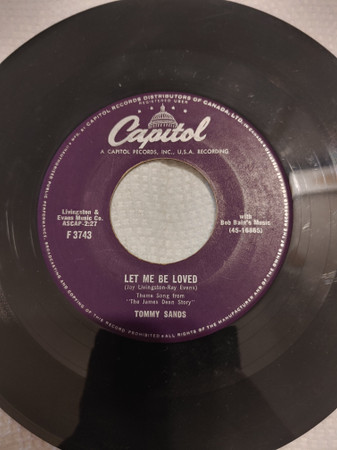 Tommy Sands - Let Me Be Loved (7") (Very Good Plus (VG+))
