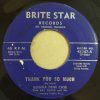 Glenna Dene Case With Ray Guyce & His Lonesome Valley Boys - Thank You So Much / Broken Hearted (7") (Very Good Plus (VG+))