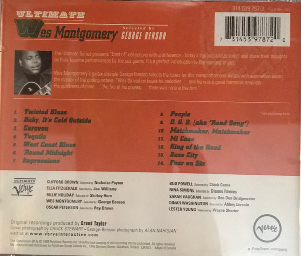 Wes Montgomery - Ultimate Wes Montgomery (CD, Comp) (Near Mint (NM or M-)) - Image 3