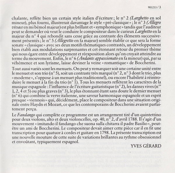 Luigi Boccherini, William Christie, Christophe Rousset - Quatour Pour Deux Clavecins / Fandango (CD, Album) (Near Mint (NM or M-)) - Image 5