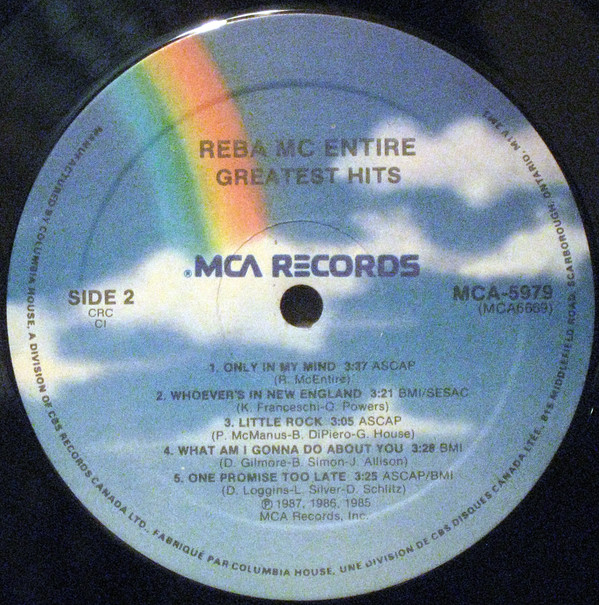 Reba McEntire - Greatest Hits (LP, Comp, Club) (Mint (M)) - Image 4