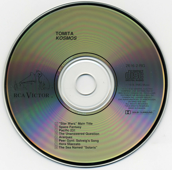 Tomita - Kosmos (CD, Album, RE, RM, Dol) (Near Mint (NM or M-)) - Image 2