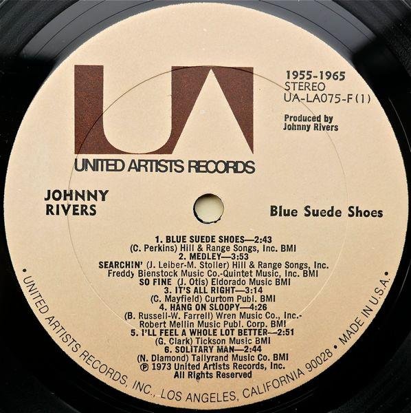 Johnny Rivers - Blue Suede Shoes (LP, Album, All) (Mint (M)) - Image 3