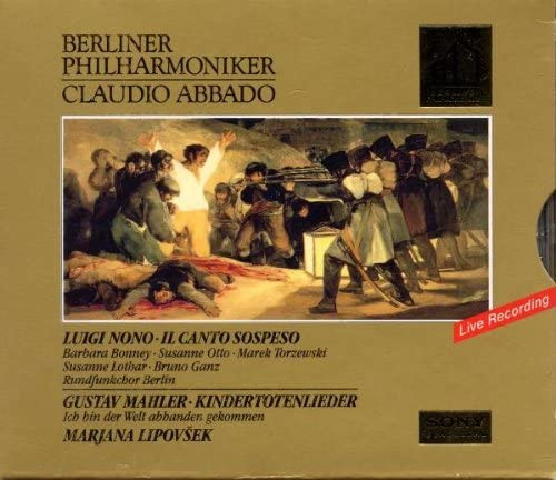 Luigi Nono, Gustav Mahler, Claudio Abbado - Berliner Philharmoniker, Barbara Bonney, Susanne Otto, Marek Torzewski, Susanne Lothar, Bruno Ganz, Rundfunkchor Berlin / Marjana Lipovšek - Nono - Il Canto Sospeso / Mahler - Kindertotenlieder (CD, Album) (Near Mint (NM or M-))