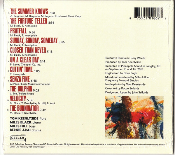 Tom Keenlyside Quartet - Fortune Teller (CD, Album) (Mint (M)) - Image 2