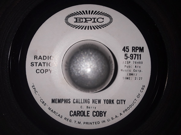 Carole Coby - Memphis Calling New York City / I Just Wanna Be A Big Girl (7", Promo) (Near Mint (NM or M-))