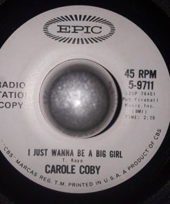 Alternative view of Carole Coby - Memphis Calling New York City / I Just Wanna Be A Big Girl  (7", Promo) (Near Mint (NM or M-))