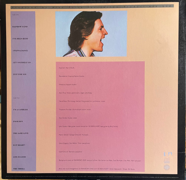 Alan Price - Alan Price (LP, Album, All) (Mint (M)) - Image 2