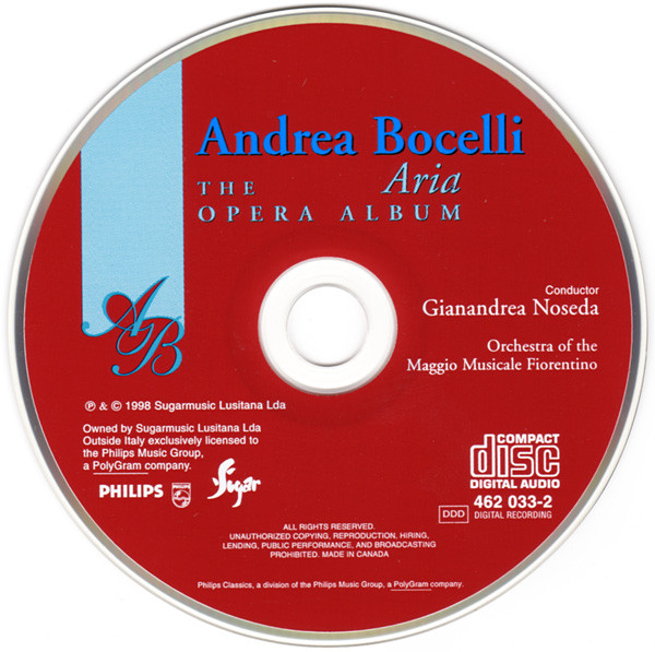 Andrea Bocelli - Aria - The Opera Album (CD, Album) (Near Mint (NM or M-)) - Image 3
