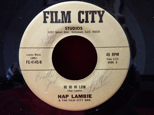 John 'Hap' Lambie And The Film City Orchestra - Fireman's Dream (7") (Very Good Plus (VG+)) - Image 2