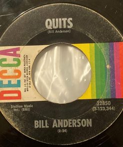 Bill Anderson (2) - Quits / I'll Live For You (7", Single) (Very Good Plus (VG+))