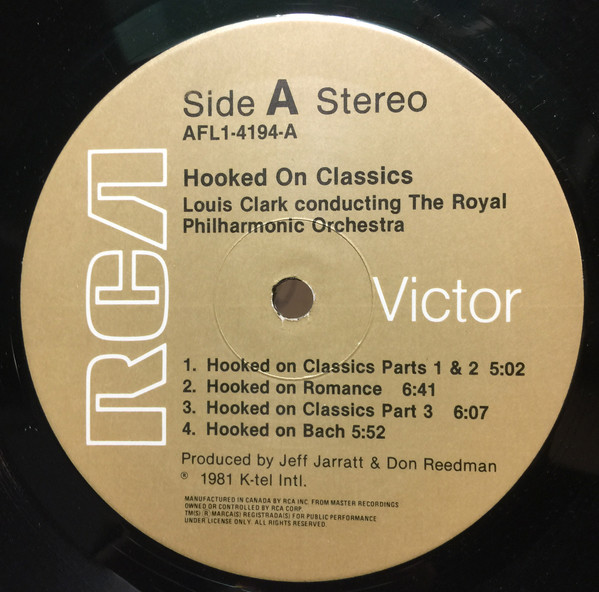 Louis Clark Conducting Royal Philharmonic Orchestra - Hooked On Classics (LP, Album) (Mint (M)) - Image 3