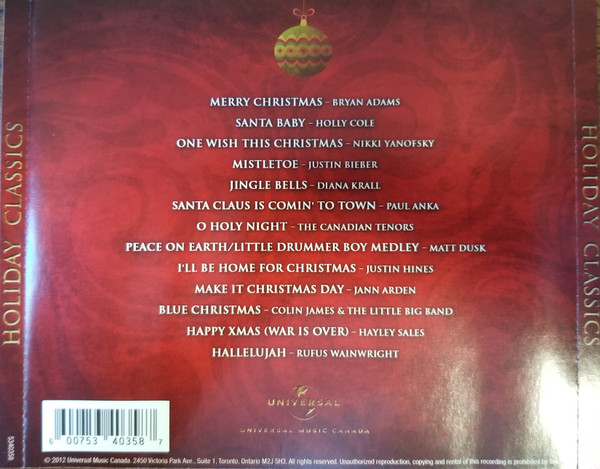 Various - Holiday Classics (CD, Comp) (Mint (M)) - Image 2