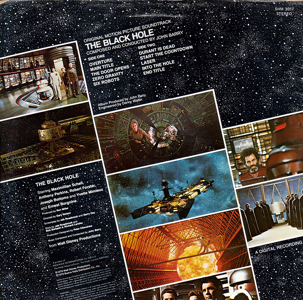 John Barry - The Black Hole (Original Motion Picture Soundtrack) (LP, Album) (Mint (M)) - Image 2