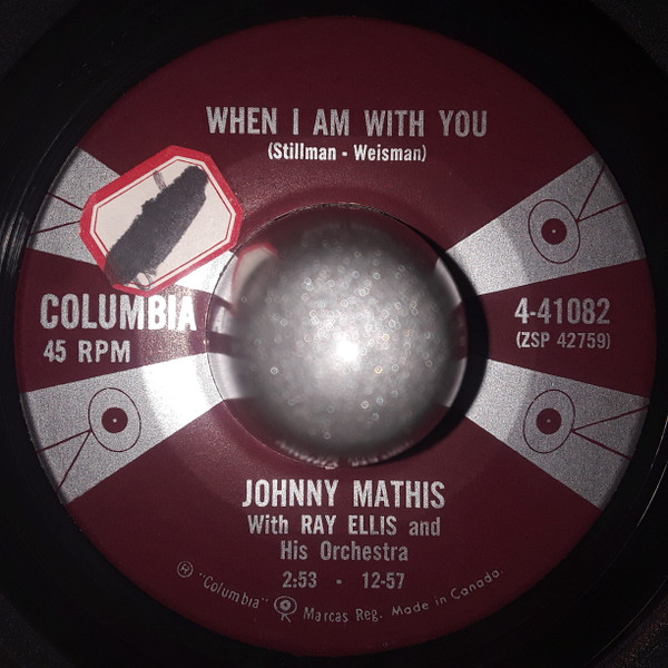Johnny Mathis - Come To Me / When I Am With You (7") (Very Good (VG)) - Image 2