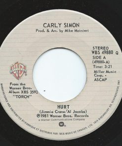 Carly Simon - Hurt (7") (Near Mint (NM or M-))