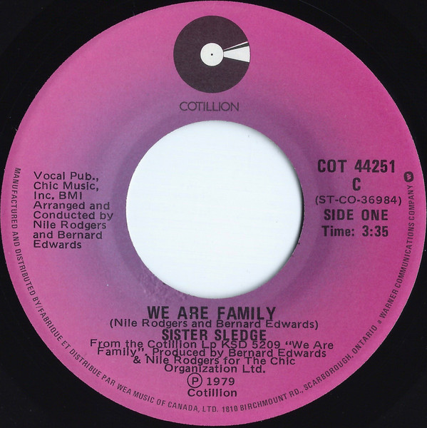 Sister Sledge - We Are Family (7", Single) (Near Mint (NM or M-))