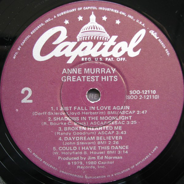 Anne Murray - Anne Murray's Greatest Hits (LP, Comp, Jac) (Mint (M)) - Image 4