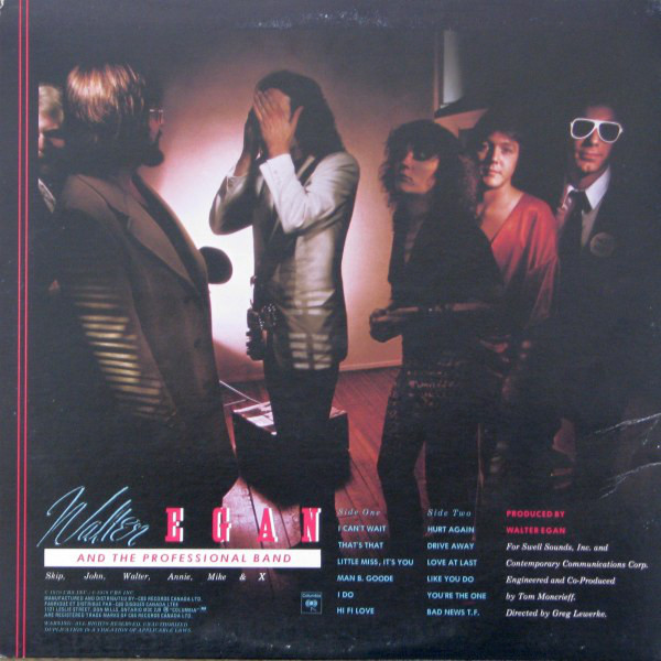 Walter Egan - Hi Fi (LP, Album) (Mint (M)) - Image 2