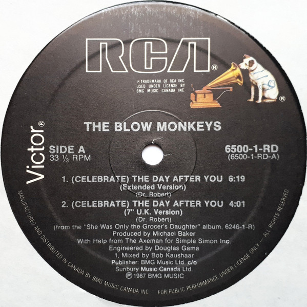 The Blow Monkeys with Curtis Mayfield - (Celebrate) The Day After You (12") (Mint (M)) - Image 3