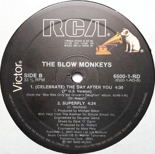 The Blow Monkeys with Curtis Mayfield - (Celebrate) The Day After You (12") (Mint (M)) - Image 4