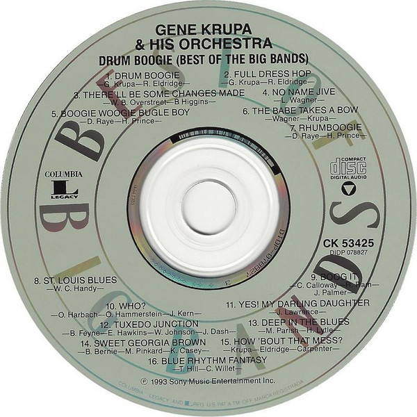 Gene Krupa And His Orchestra - Drum Boogie (CD, Comp, Mono, RE) (Mint (M)) - Image 3