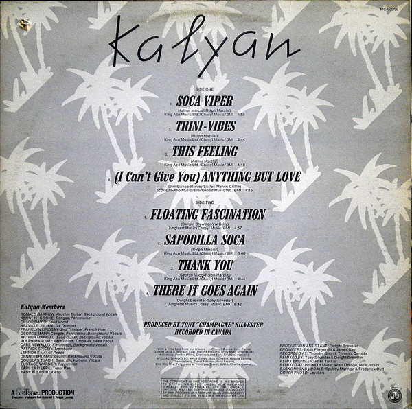 Kalyan - Trini-Vibes (LP, Album) (Mint (M)) - Image 2