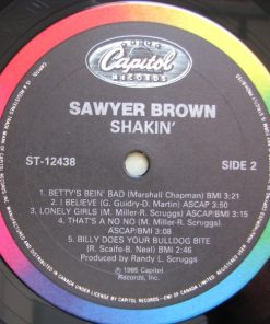 Sawyer Brown - Shakin' (LP, Album) (Mint (M)) - Image 4