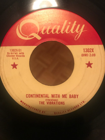 The Vibrations - Continental With Me, Baby / The Junkernoo (7") (Very Good Plus (VG+))