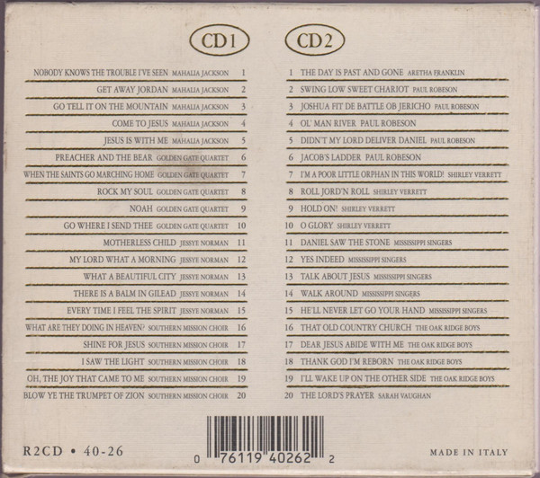 Various - Gospels & Spirituals (2xCD, Comp) (Near Mint (NM or M-)) - Image 3