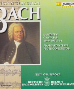 Johann Sebastian Bach, Edita Gruberova, Deutsche Bachsolisten, Helmut Winschermann - Kantaten = Cantatas BWV 199 & 51 / Flötenkonzerte = Flute Concertos (CD) (Near Mint (NM or M-))