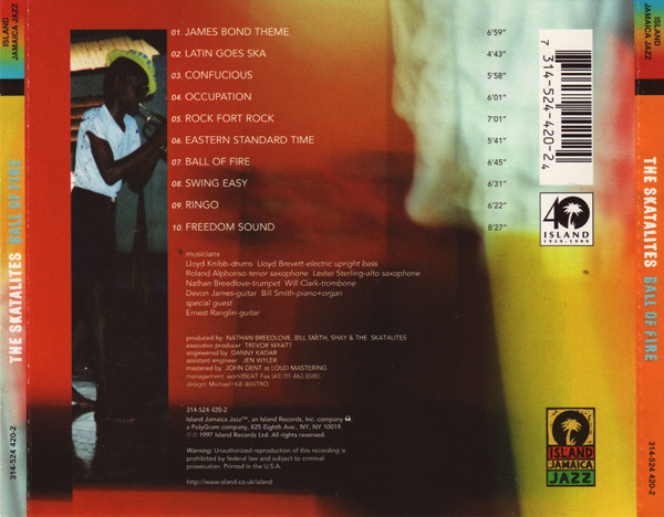 The Skatalites - Ball Of Fire (CD, Album) (Near Mint (NM or M-)) - Image 2