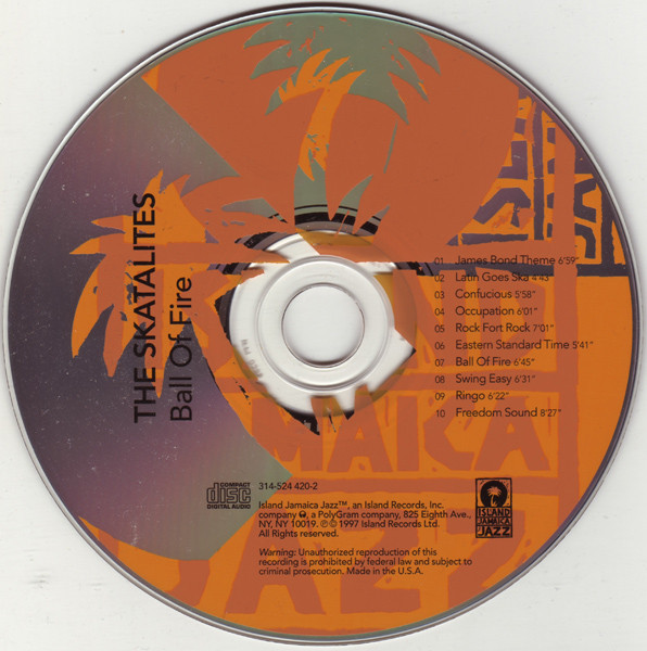 The Skatalites - Ball Of Fire (CD, Album) (Near Mint (NM or M-)) - Image 3