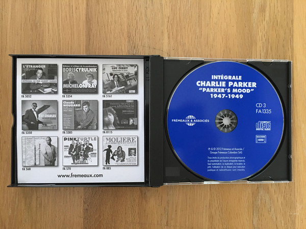 Charlie Parker - The Complete Charlie Parker - Intégrale Charlie Parker Vol. 5 - "Parker's Mood" - 1947-1949 (3xCD, Comp) (Near Mint (NM or M-)) - Image 5