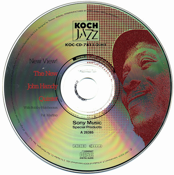The New John Handy Quintet With Bobby Hutcherson, Pat Martino - New View! (CD, Album, RE) (Mint (M)) - Image 3