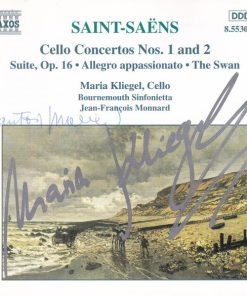 Camille Saint-Saëns, Maria Kliegel, Bournemouth Sinfonietta, Jean-François Monnard - Cello Concertos Nos. 1 And 2 • Suite, Op. 16 • Allegro Appassionato • The Swan (CD, Album) (Near Mint (NM or M-))