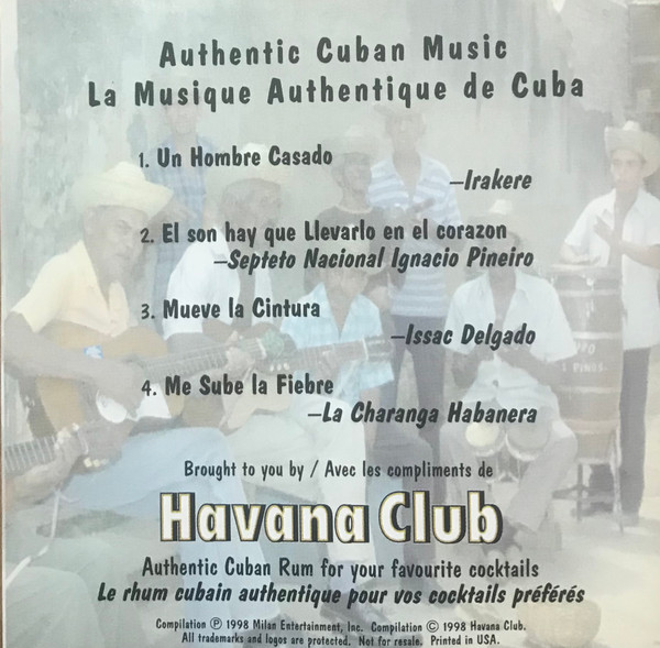 Various - Authentic Cuban Music / La Musique Authentique De Cuba (CD, Comp) (Near Mint (NM or M-)) - Image 2