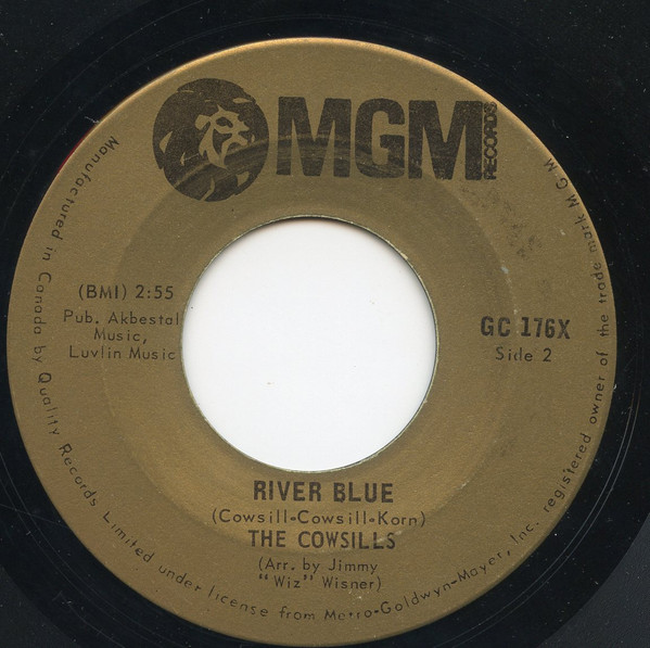The Cowsills - The Rain, The Park & Other Things / River Blue (7", Single, Gol) (Near Mint (NM or M-)) - Image 2
