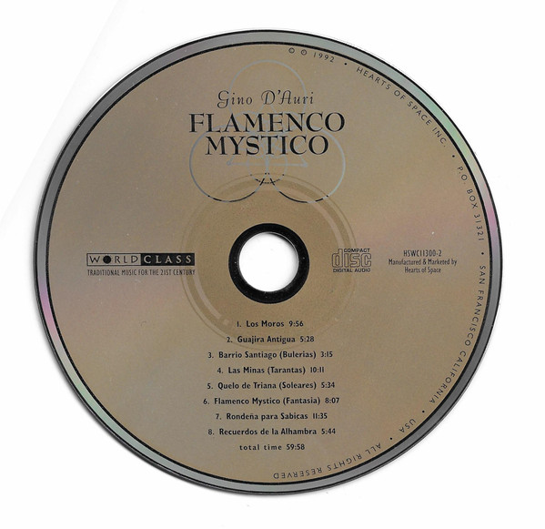 Gino D'Auri - Flamenco Mystico (CD) (Near Mint (NM or M-)) - Image 2