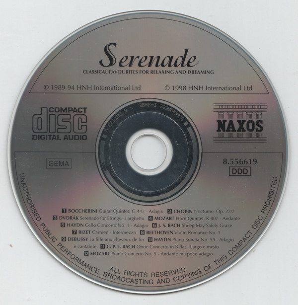 Various - Naxos Serenade - Classical Favourites For Relaxing And Dreaming (CD, Album) (Near Mint (NM or M-)) - Image 3