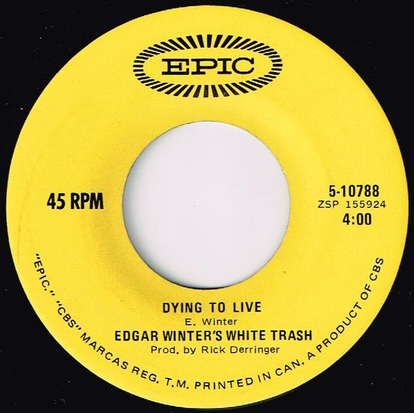 Edgar Winter's White Trash - Keep Playin' That Rock 'N' Roll (7", Single) (Near Mint (NM or M-)) - Image 2