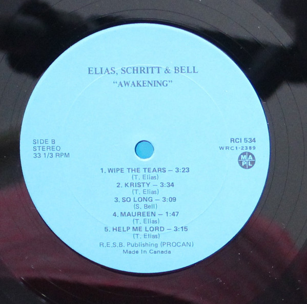 Elias, Schritt & Bell - Awakening (LP, Album) (Mint (M)) - Image 4