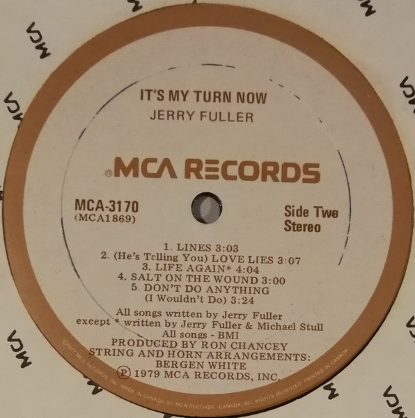 Jerry Fuller - It's My Turn Now (LP, Album) (Mint (M)) - Image 4