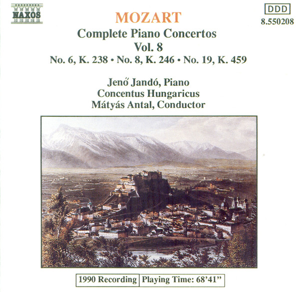Wolfgang Amadeus Mozart - Jenö Jandó, Concentus Hungaricus, Mátyás Antal - Complete Piano Concertos Vol. 8 (CD, Album, RE) (Near Mint (NM or M-))