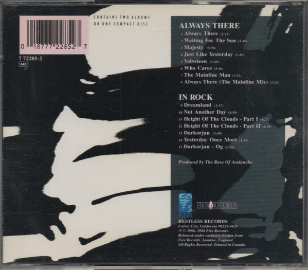 The Rose Of Avalanche - Always There + In Rock (CD, Comp) (Near Mint (NM or M-)) - Image 2