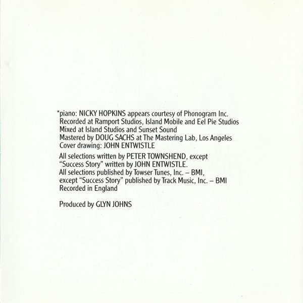 The Who - The Who By Numbers (CD, Album, RE, RP) (Mint (M)) - Image 3