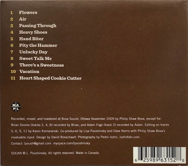 Lisa Poushinsky - Heart Shaped Cookie Cutter (CD, Album) (Near Mint (NM or M-)) - Image 2