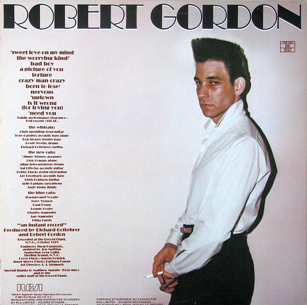 Robert Gordon (2) - Bad Boy (LP, Album) (Mint (M)) - Image 2