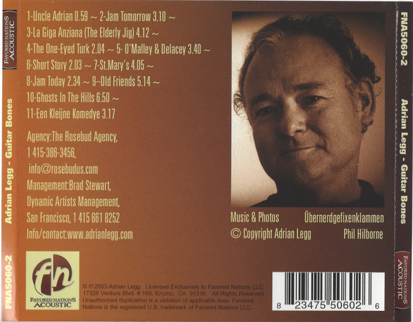 Adrian Legg - Guitar Bones (CD, Album) (Near Mint (NM or M-)) - Image 2